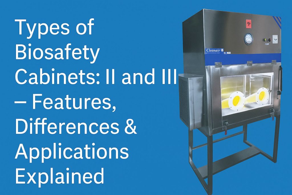 Types of Biosafety Cabinets